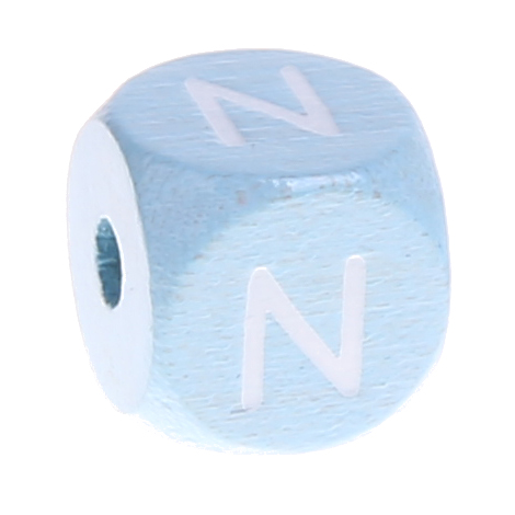 Letter beads baby blue 10x10mm N 78 in stock 