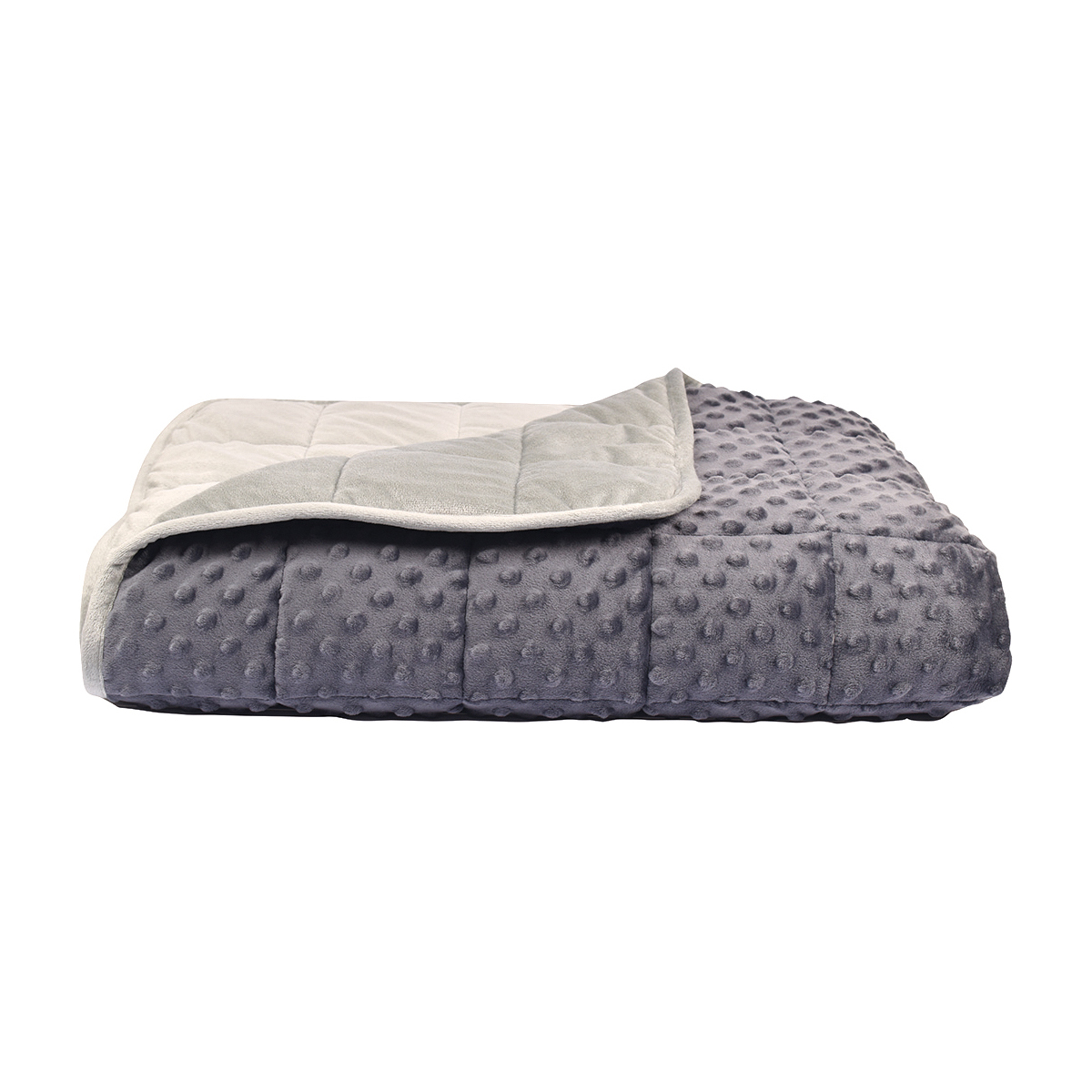 Decke, Wurfdecke, Mikroquilt, Grau, Textil