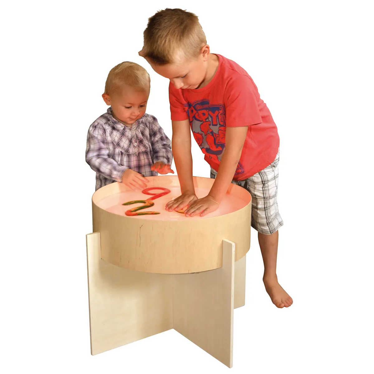 Kinderspielzeug, Wackeltisch, Knete, Kinder spielen, Holztisch, Kinder, Wasser-Tisch, Holztisch, Ringe, Spielspaß