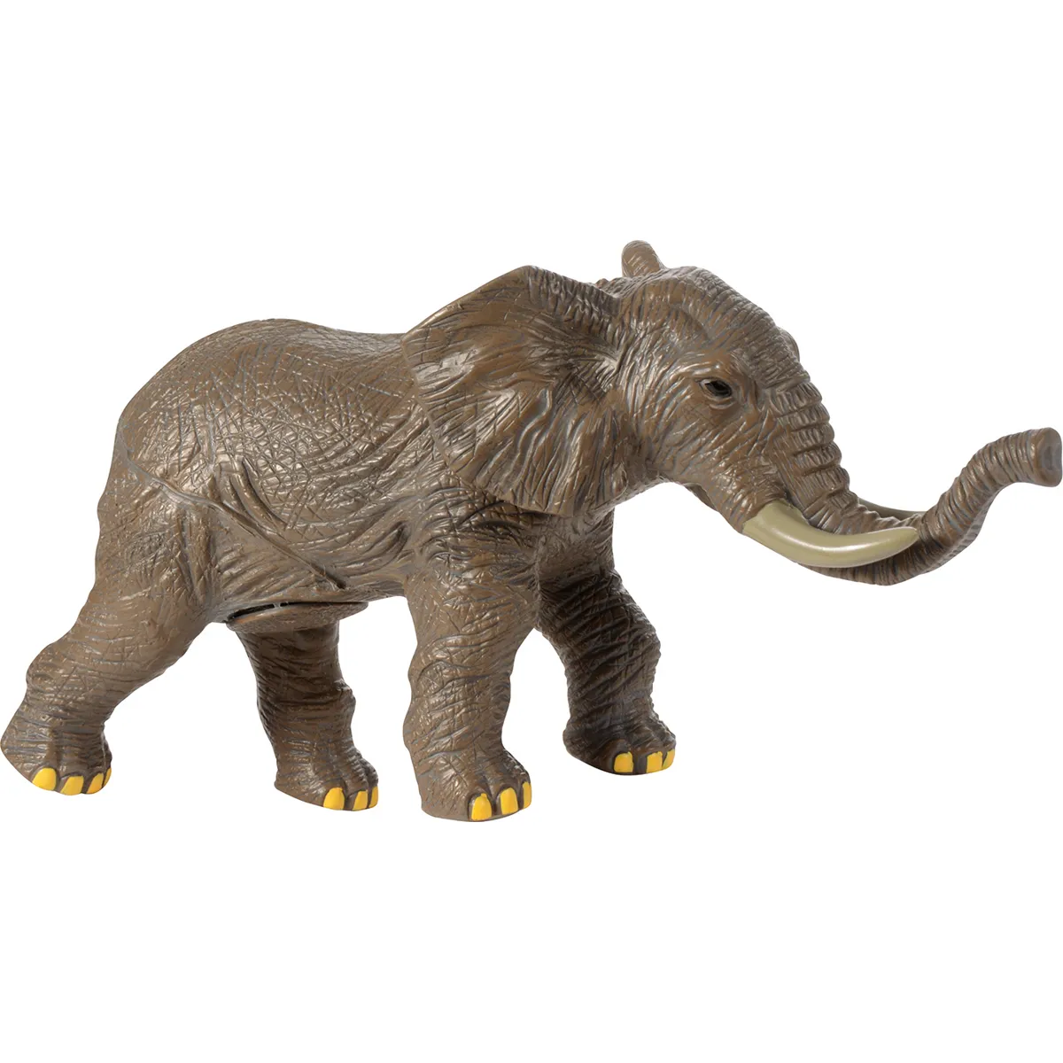 Elefant, Spielzeug, Plastik, grau, Stoßzahn, Elephant, Tierfigur, Spielzeug, grau, langrüssel