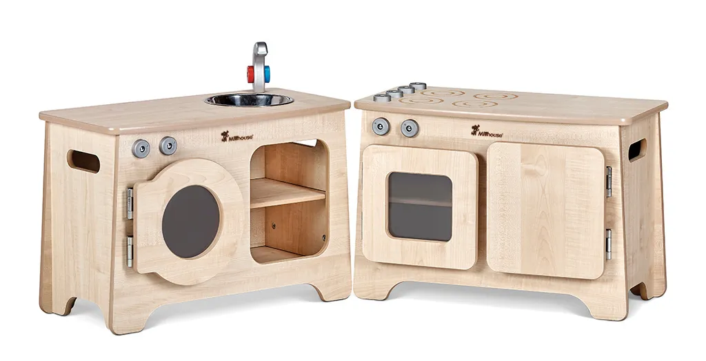 Holzspielzeug, Küche, Kinderküche, Spielküche, Küchenzubehör, Kinderküche, Holzspielzeug, Küche, Holzofen, Küchenspüle