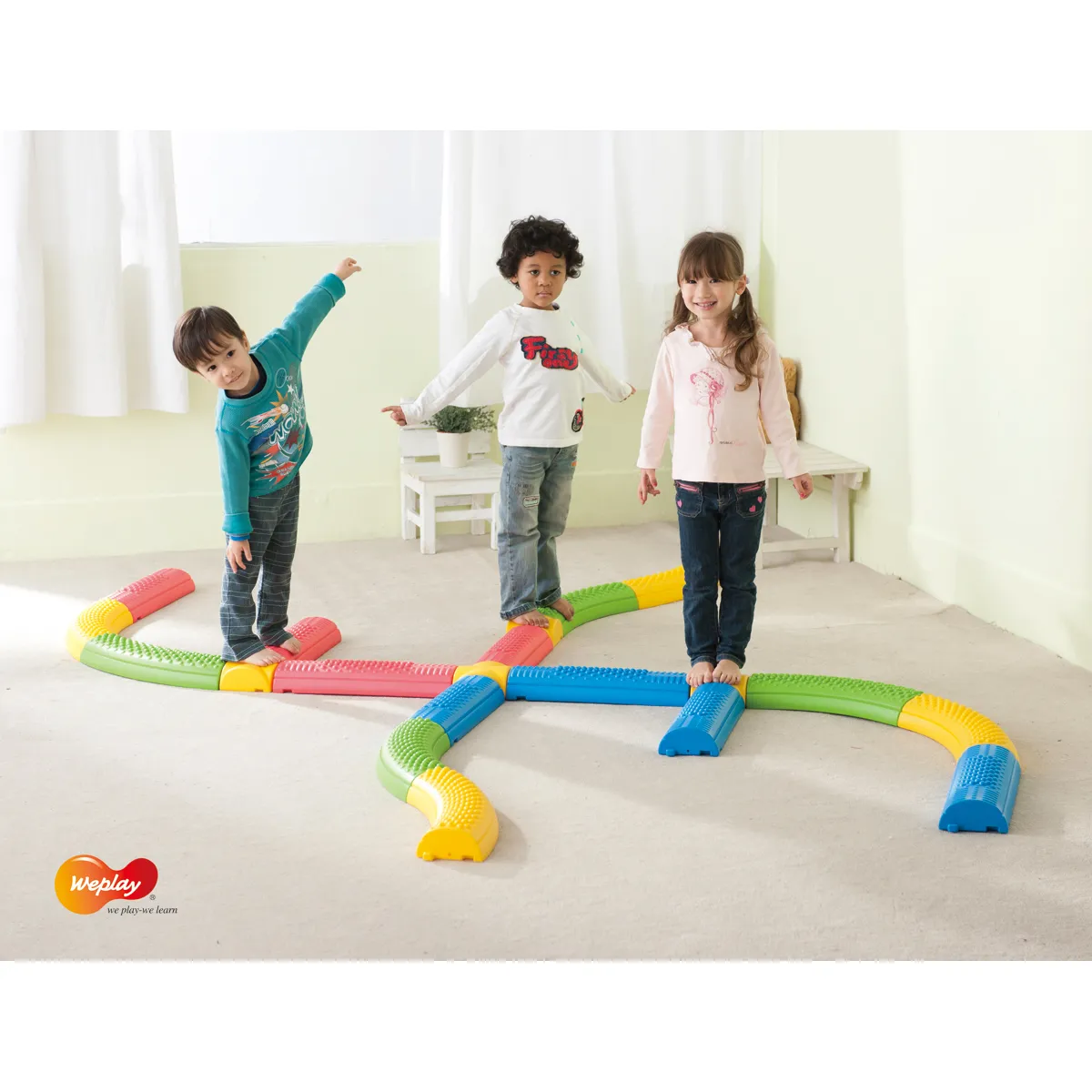 Klemmbaustein, Laufbahn, Kinder, Bauset, Spielbahn, kinder, spielteppich, bunt, ausgeglichen, spielzeug