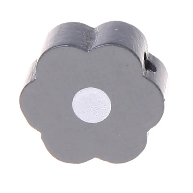 Flower dot motif bead gray 70 in stock 
