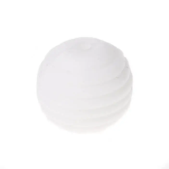 Silikon Rillenperle Ø15mm weiß 101 auf Lager