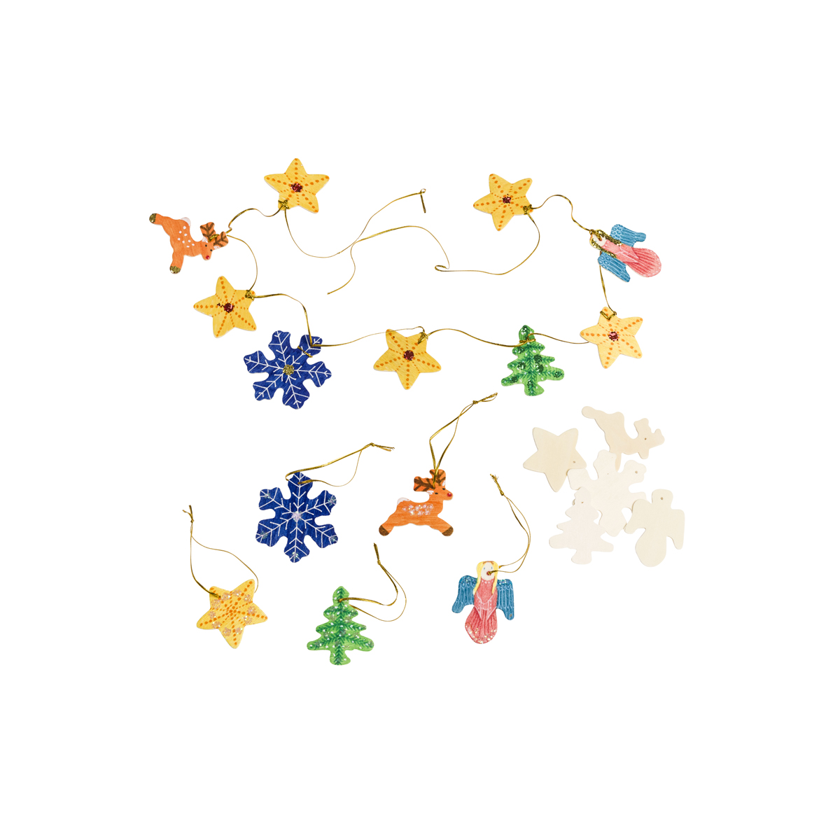 Lichterkette, Sterne, Schneeflocken, Weihnachtsdeko, Anhänger, Weihnachtsgirlande, Lichterkette, Sterne, Schneeflocken, Engel