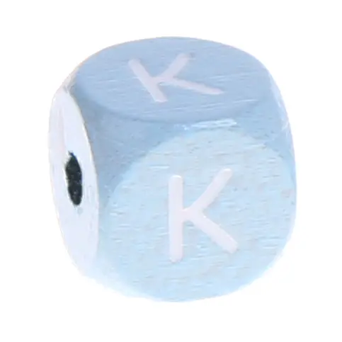 Letter beads baby blue 10x10mm K 561 in stock 