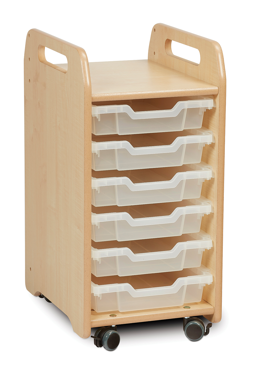 Holzkabinettschrank, Rollcontainer, Kunststoffschübe, Schubladenbox, Transportwagen, Holzschrank, Aufbewahrung, Schubladenboxen, Laufrollen, Kiefernholz, Holzkabinettschieber, Kunststoffschubkästen, Schubladentrolley, Küche, Rollwagen
