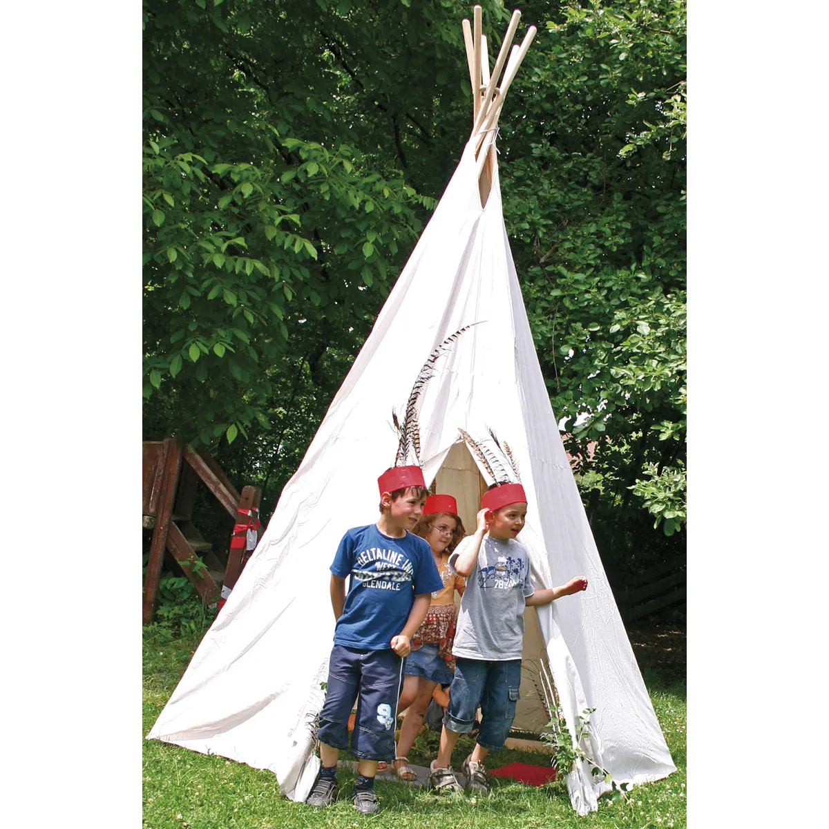 Tipi, Kinderzelt, Federschmuck, Outdoor-Spielzeug, Kinderzelt (Jungendliche), Tipi, Kinder, Zelt, Federn, Kinderzelt
