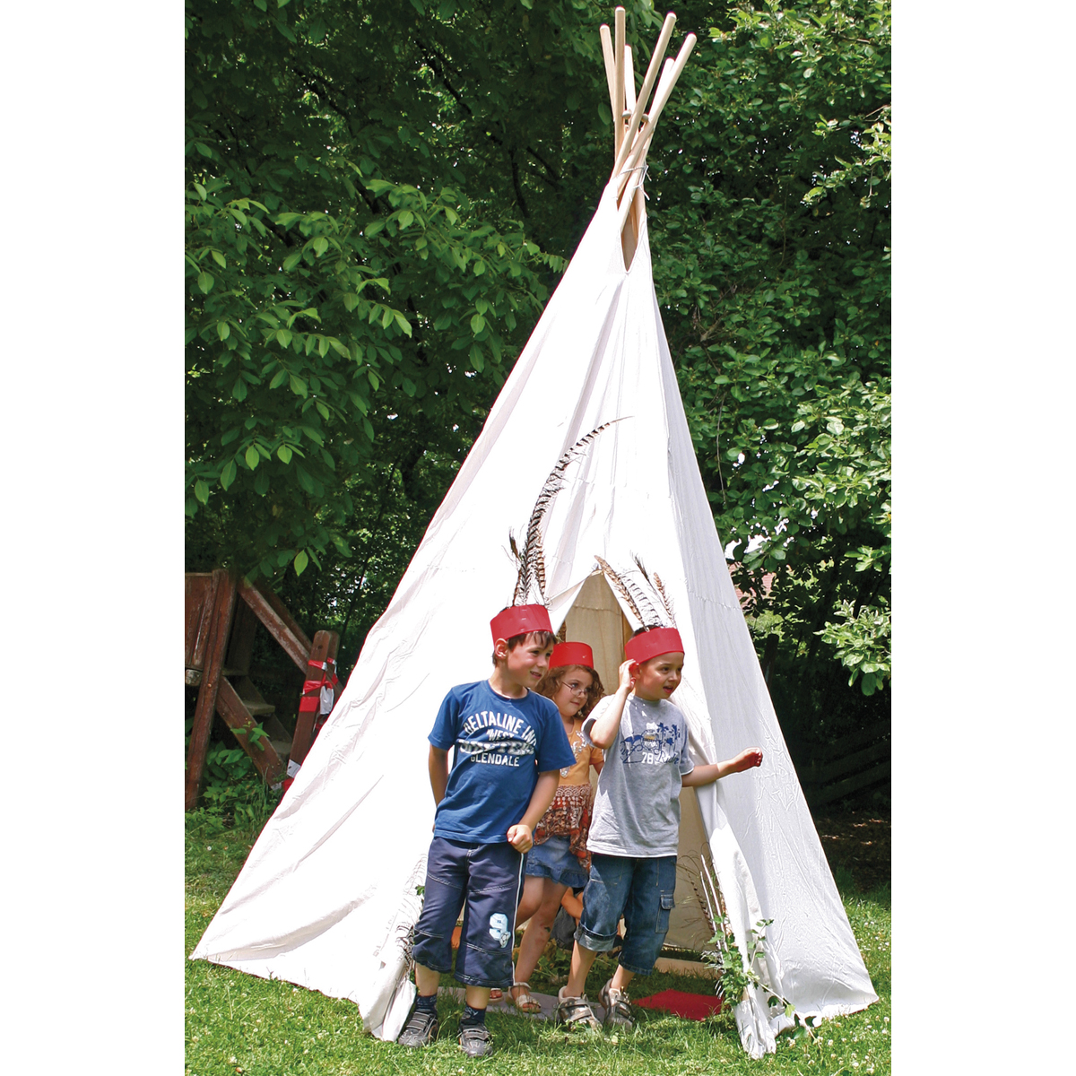 Tipi, Kinderzelt, Federschmuck, Outdoor-Spielzeug, Kinderzelt (Jungendliche)