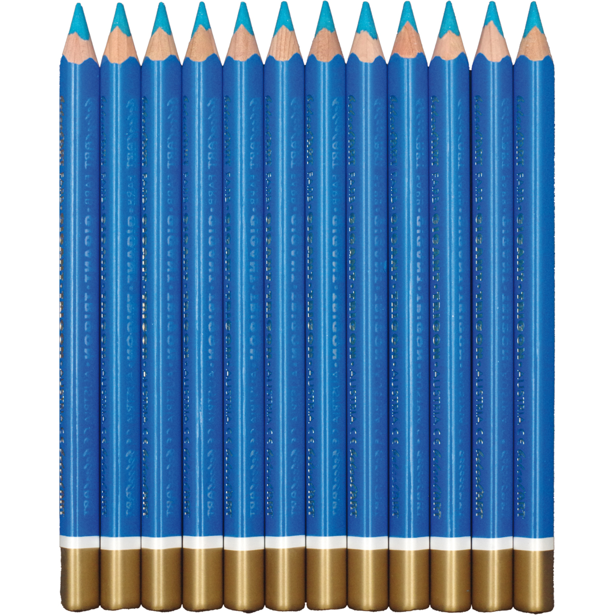Bleistifte, Buntstifte, Bleistiftset, Bleistifte, Buntstifte, Blau, Holzstift, Goldspitze