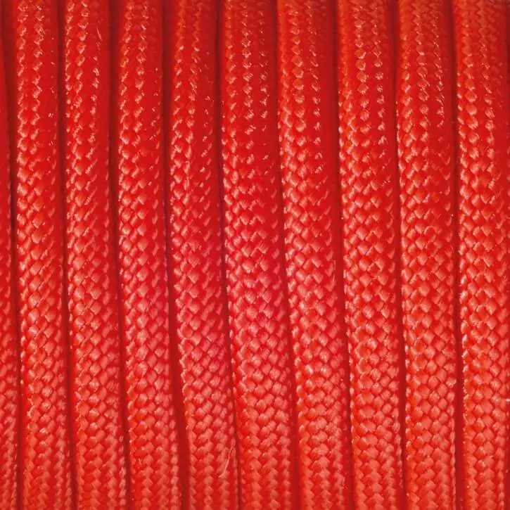 Paracord Kordel Ø 4 mm • 1 Meter rot 0 auf Lager