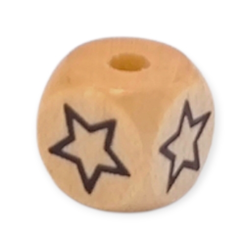 Letter beads letter cube wood embossed 10mm ☆ 245 in stock 