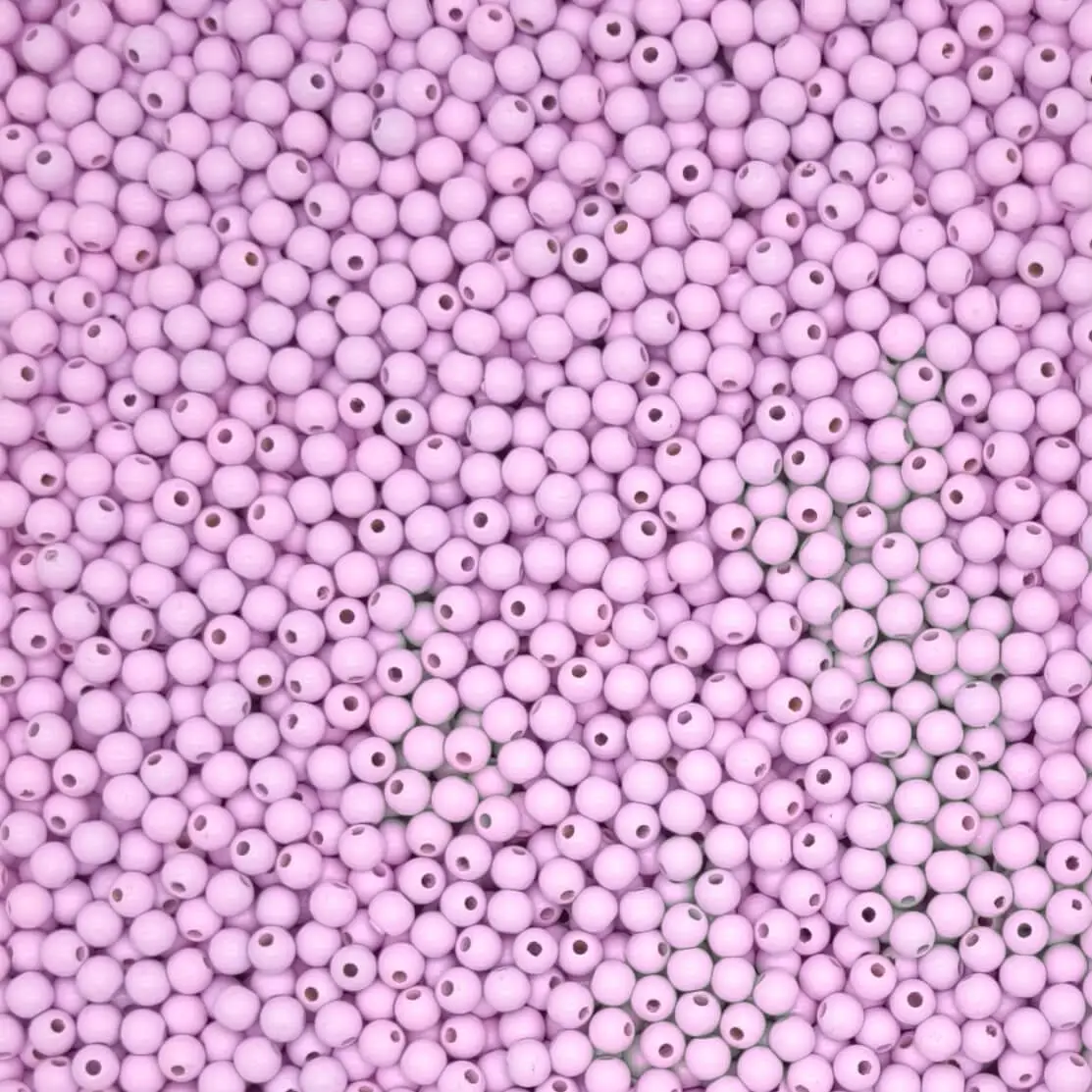 Holzperlen 6mm • 50 Stück rosa 53 auf Lager