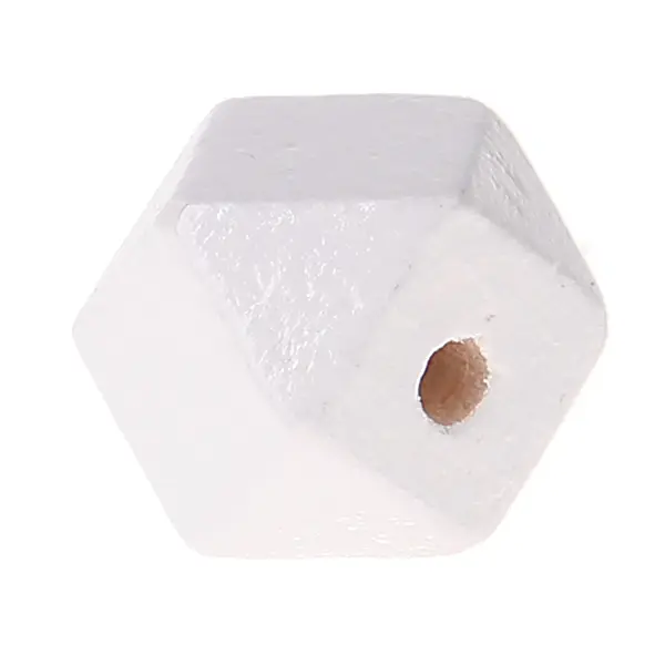 Hexagon beads 16mm white 2009 in stock 