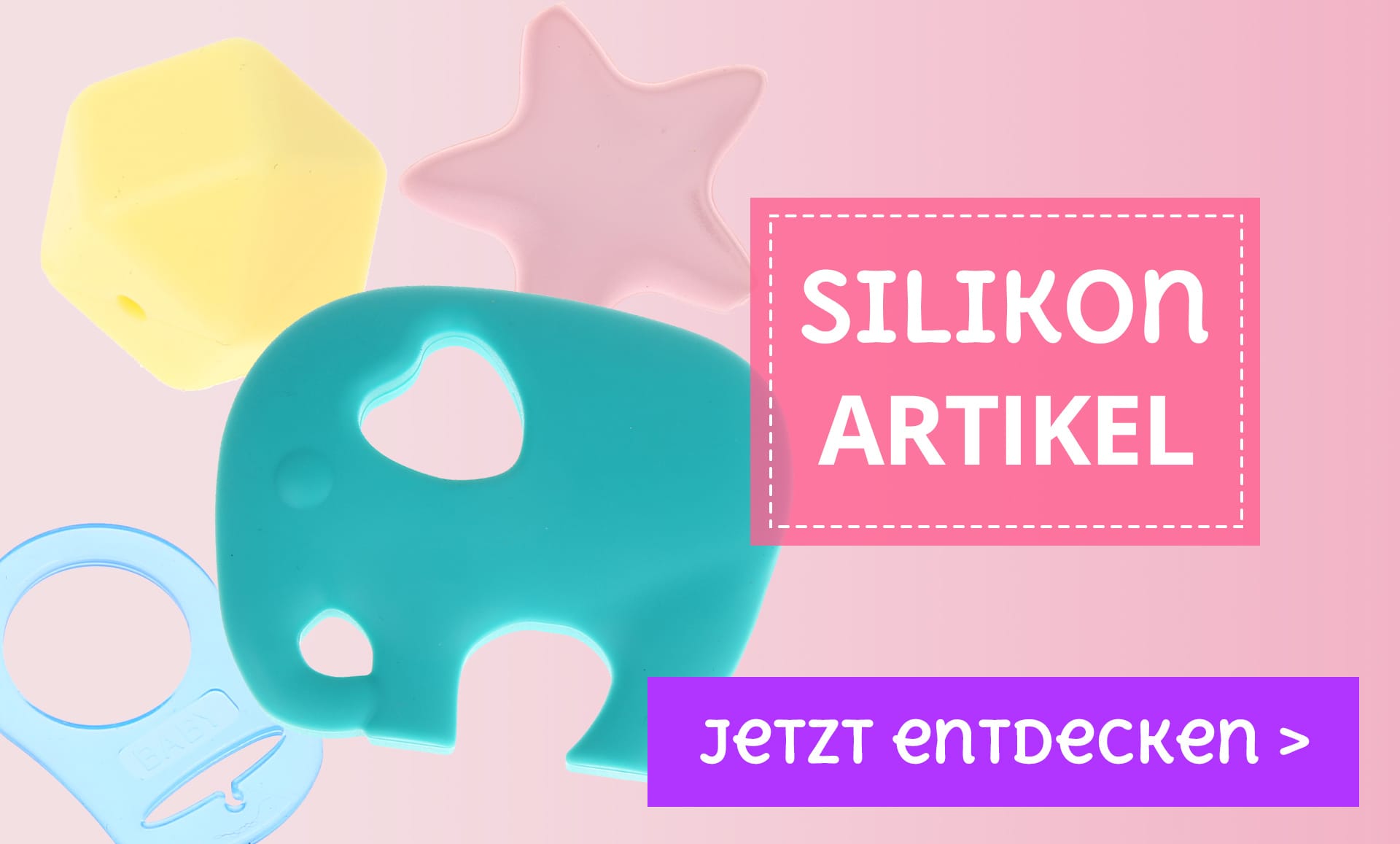 Silikon für Schnullerketten