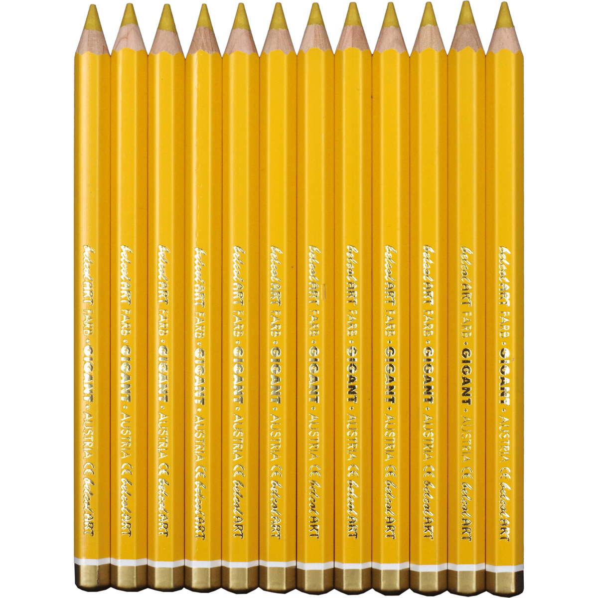 Bleistift, Buntstifte, Gelb, Rundholz, Set