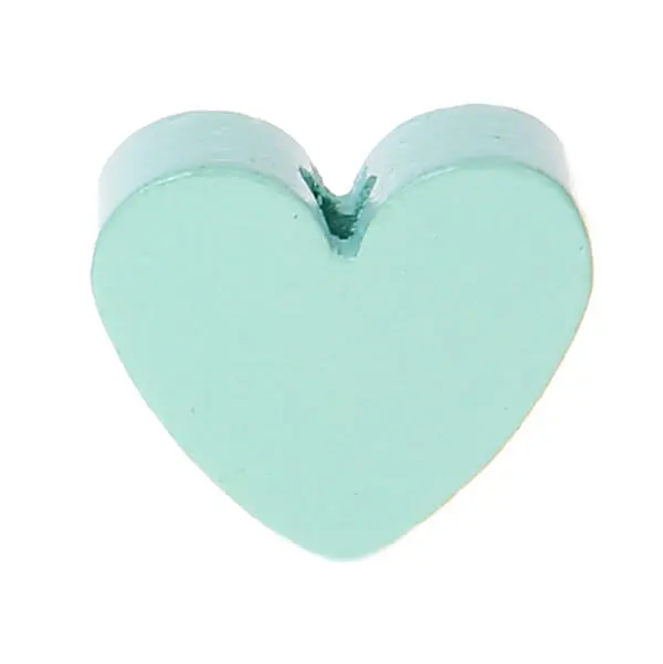 Heart motif bead (mini) mint 634 in stock 