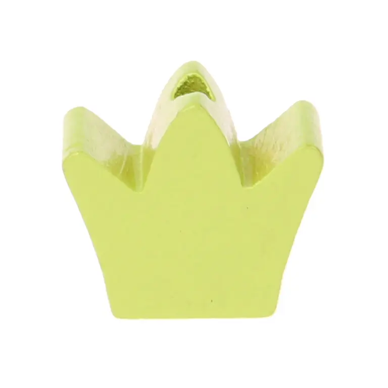 Milled crown motif bead lemon 276 in stock 