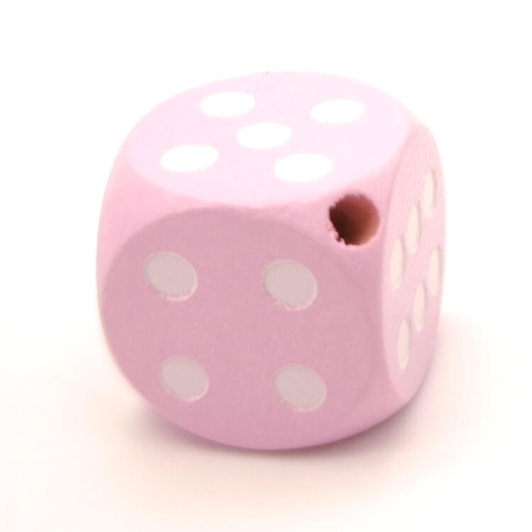 Motivperle Würfel rosa 402 auf Lager