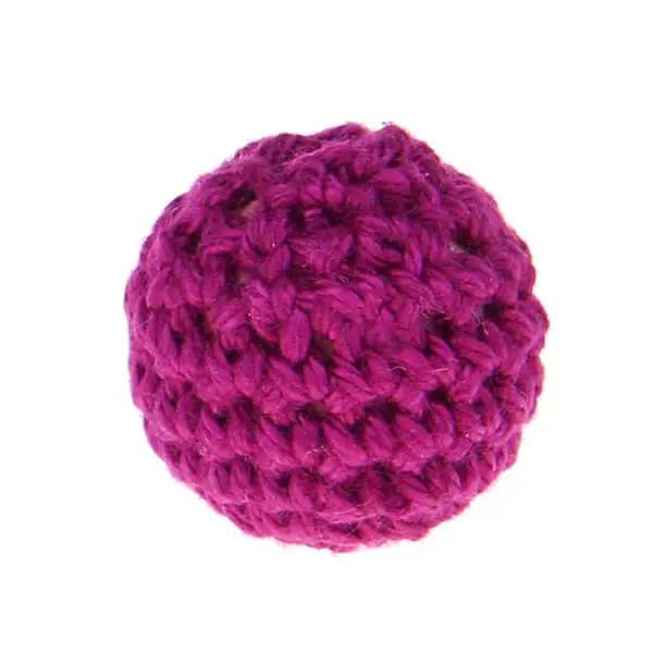 Crochet bead 25 mm purple 158 in stock 