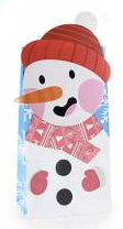 Colorful Christmas gift bags Snowman 5 in stock 