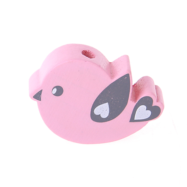 Bird motif bead pink 179 in stock 
