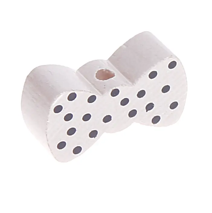 Bow motif bead white 538 in stock 