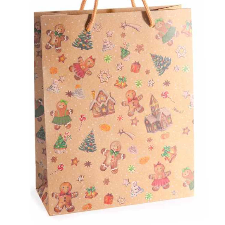 Geschenktüte Weihnachten (mittelgroß) colorful 14 in stock 