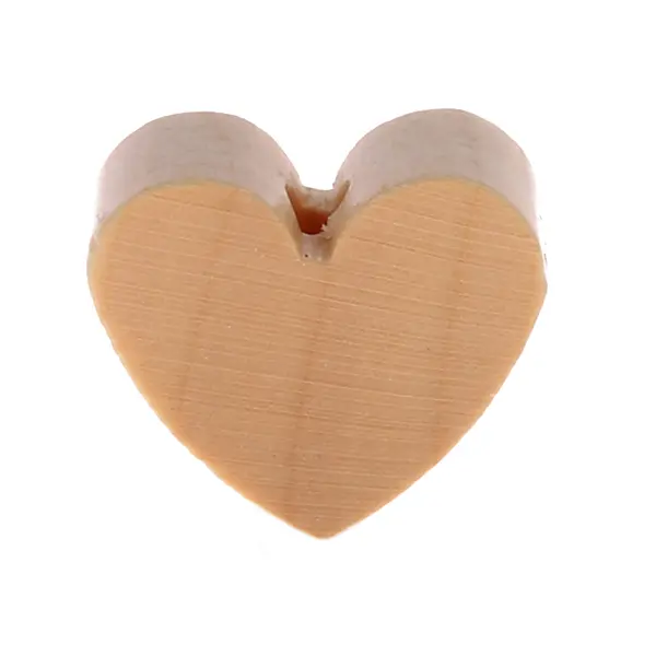 Heart motif bead (mini) nature 1272 in stock 