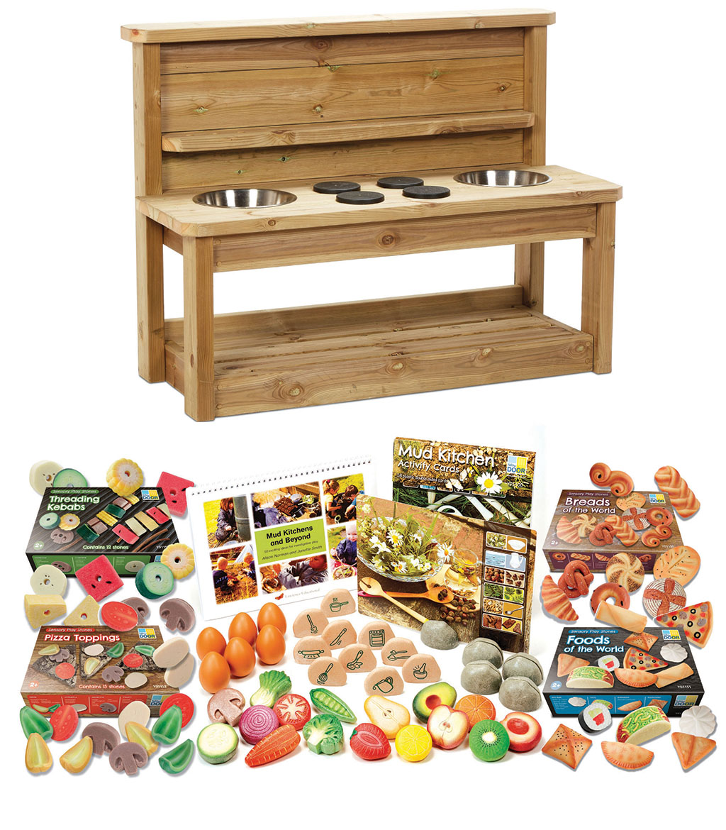 Holzspielküche, Kinderspielküche, Küche aus Holz, Holzspielzeug, Spielset Küche, Holz-Küchenwerk, Küche Spielset, Holzregal, Kinderspielzeug-Küche, Spielzutaten