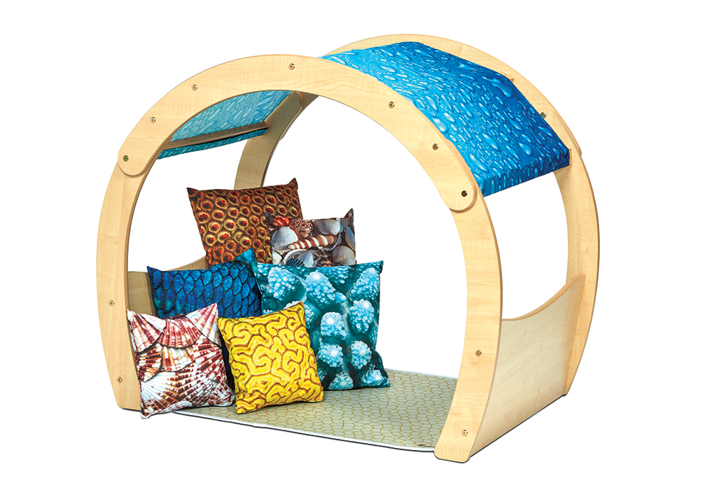 Kinderbett, Kissen, Bogenkäfig bed, Holzrahmen, Bogenbett, Kissen, Kissenbezug, Holzrahmen, Spielzelt, Blaues Vordach