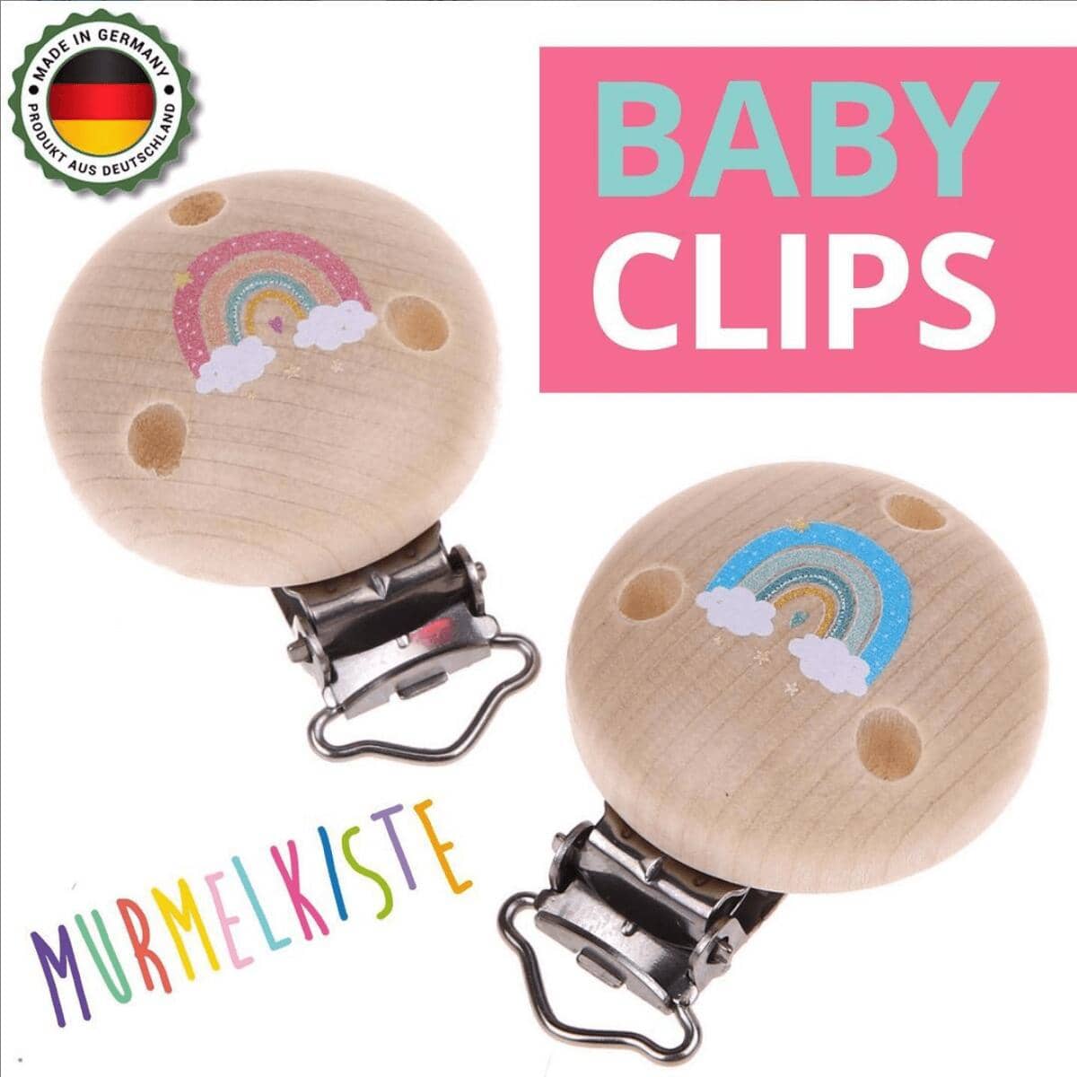 Schnullerkettenclip Schnullerkettenclip Regenbogen