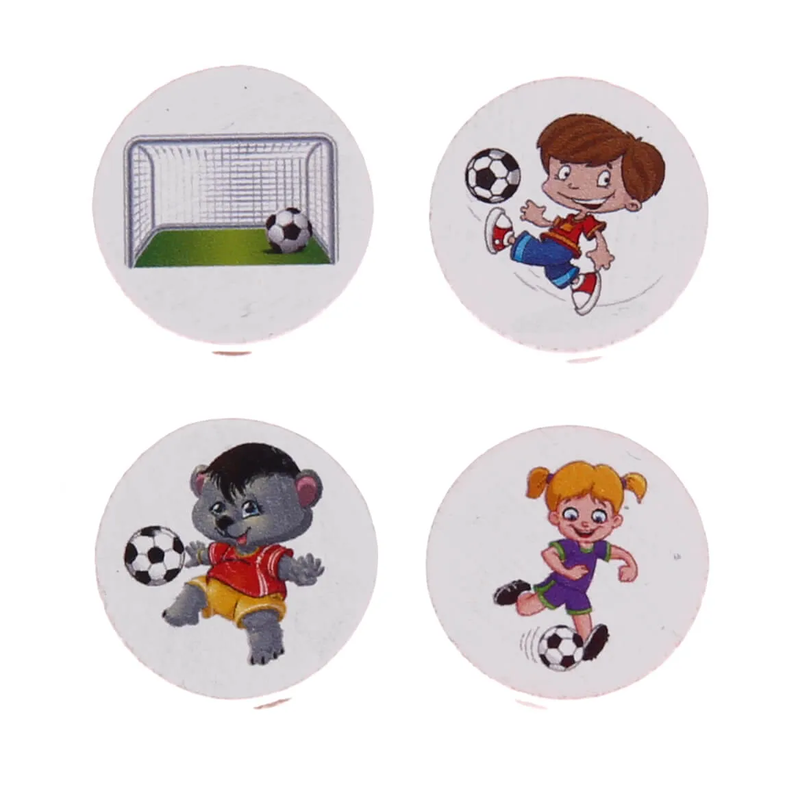 Motivperle Scheibe Fußballmotive