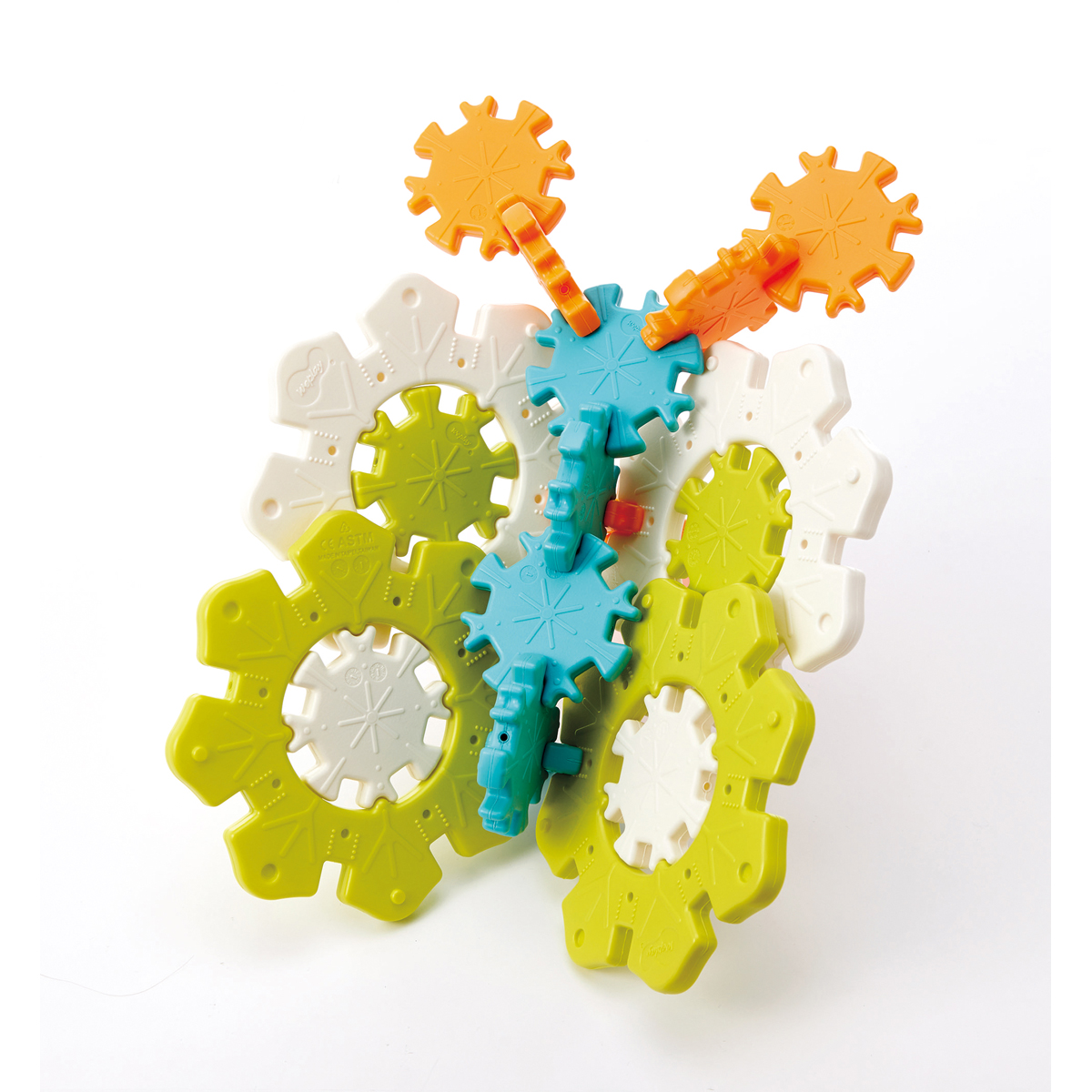 Klemmrad, Baustein, Kunststoff, Spielzeug, Gears