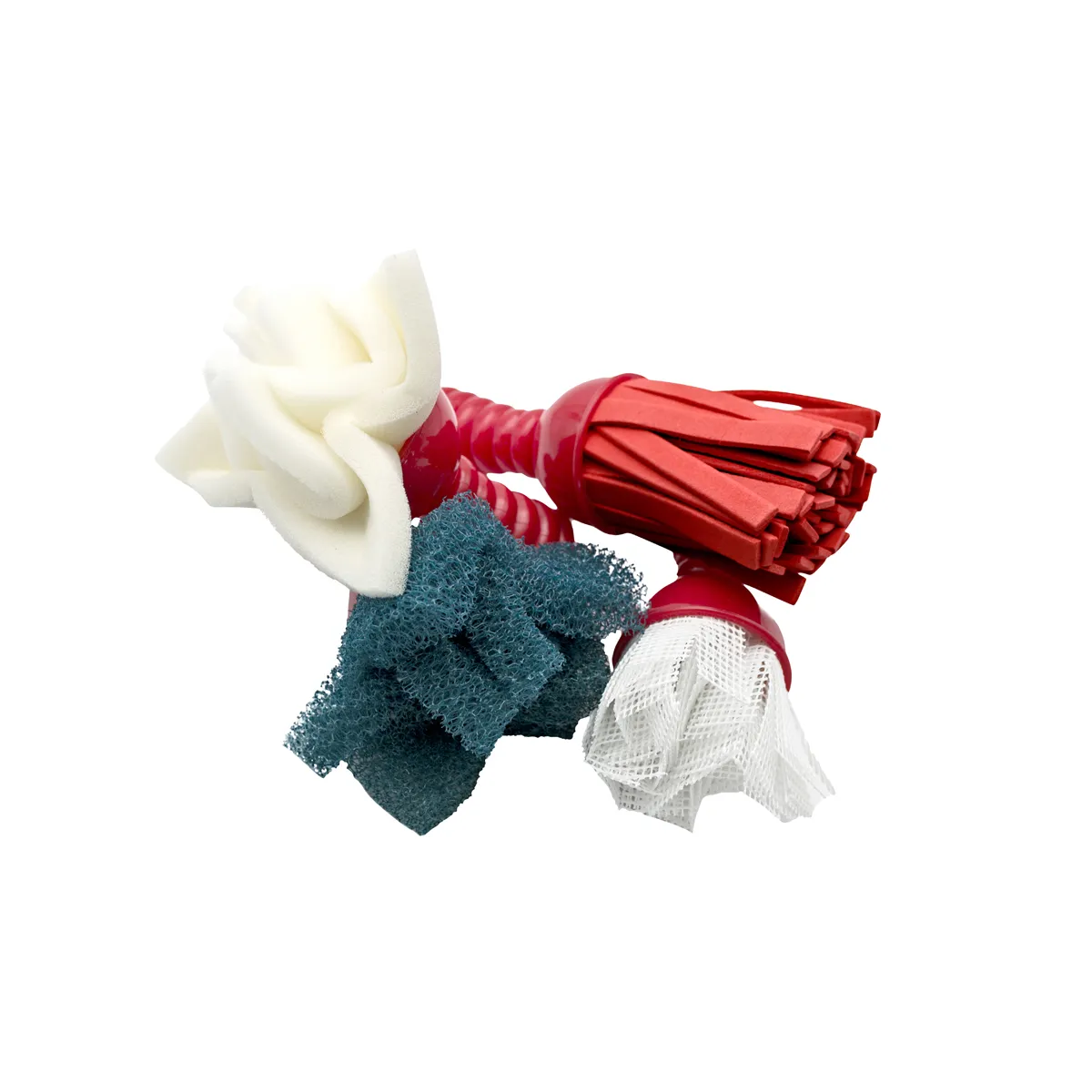 Reinigungsschwamm, Schwamm-Set, Rote Bürsten, Schmutzradierer, Netzschwamm, Reinigungsschwämme, Putzset, Schwamm-Set, Mikrofaser, Spültuch