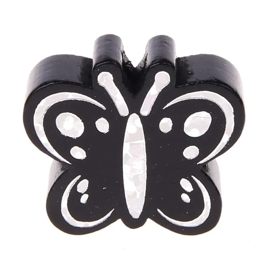 Motif bead butterfly glitter black 168 in stock 