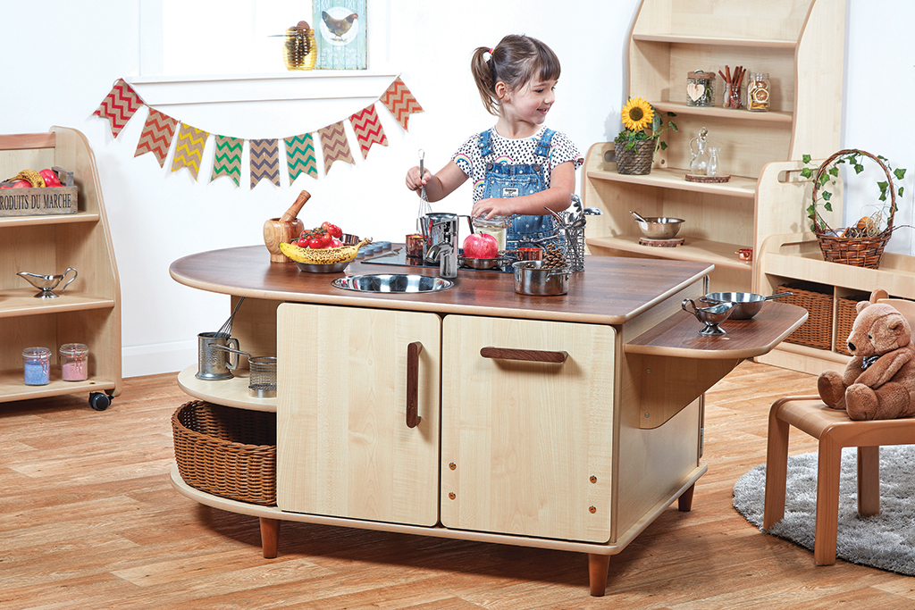 Kinderküche, Küche Spielset, Holzküche, Holzspielzeug, Spielzeugkochtopf, Küche Spielzeug, Küchenblock, Holzküche, Kinderküche, Spielzeugkocher