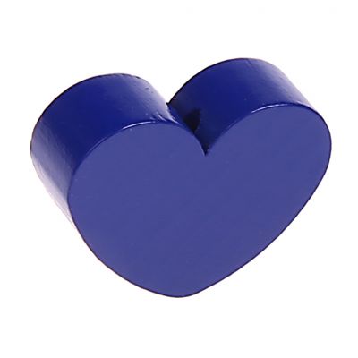 Motif bead shaped bead heart large dark blue 1784 in stock 