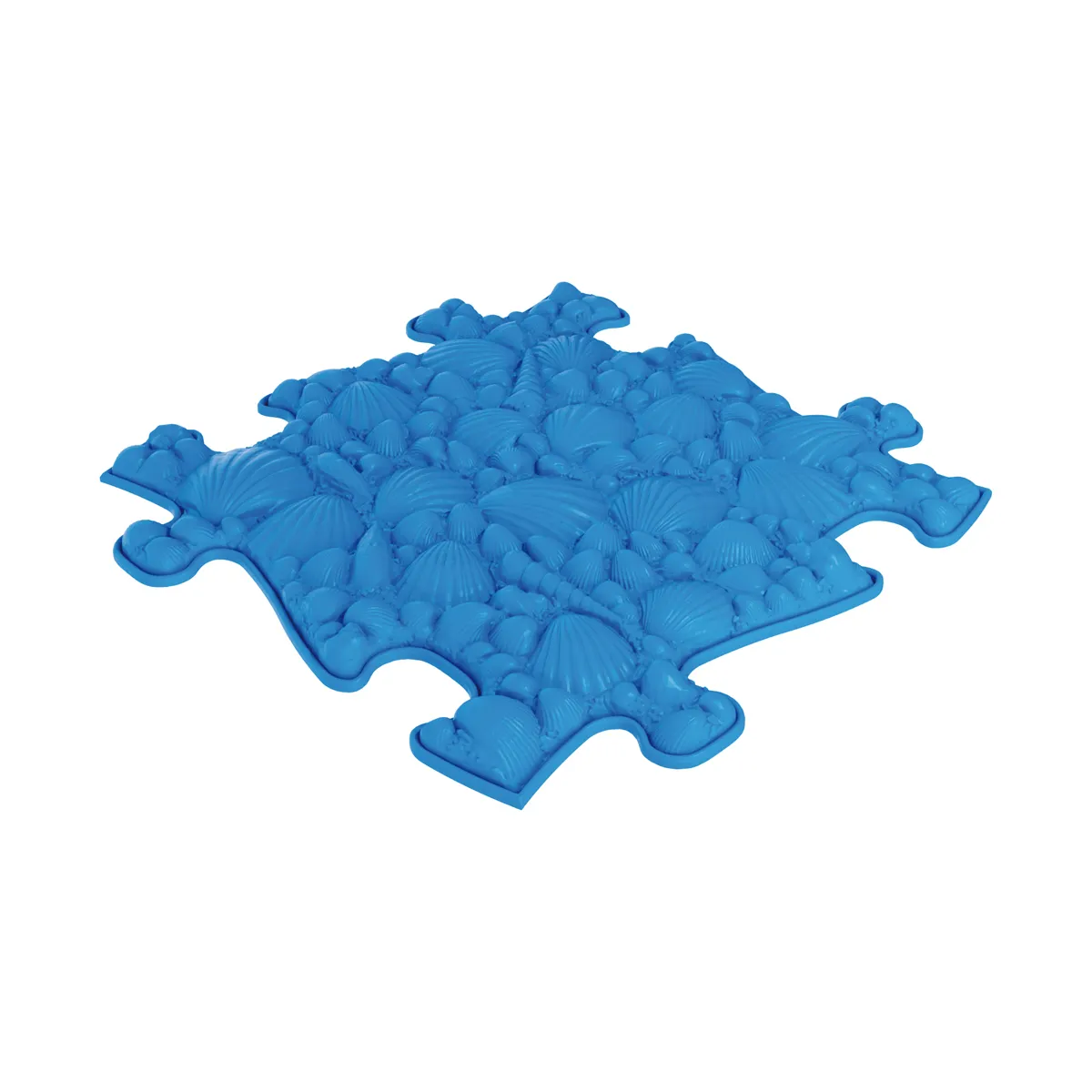 Schaumstoffmatte, verbindende Matte, Blau, Muschelmuster, rutschfest, kissen, matte, blau, quadratisches-kissen, noppenstruktur