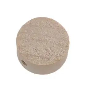 Holzperle mit Logo natur 1000 auf Lager
