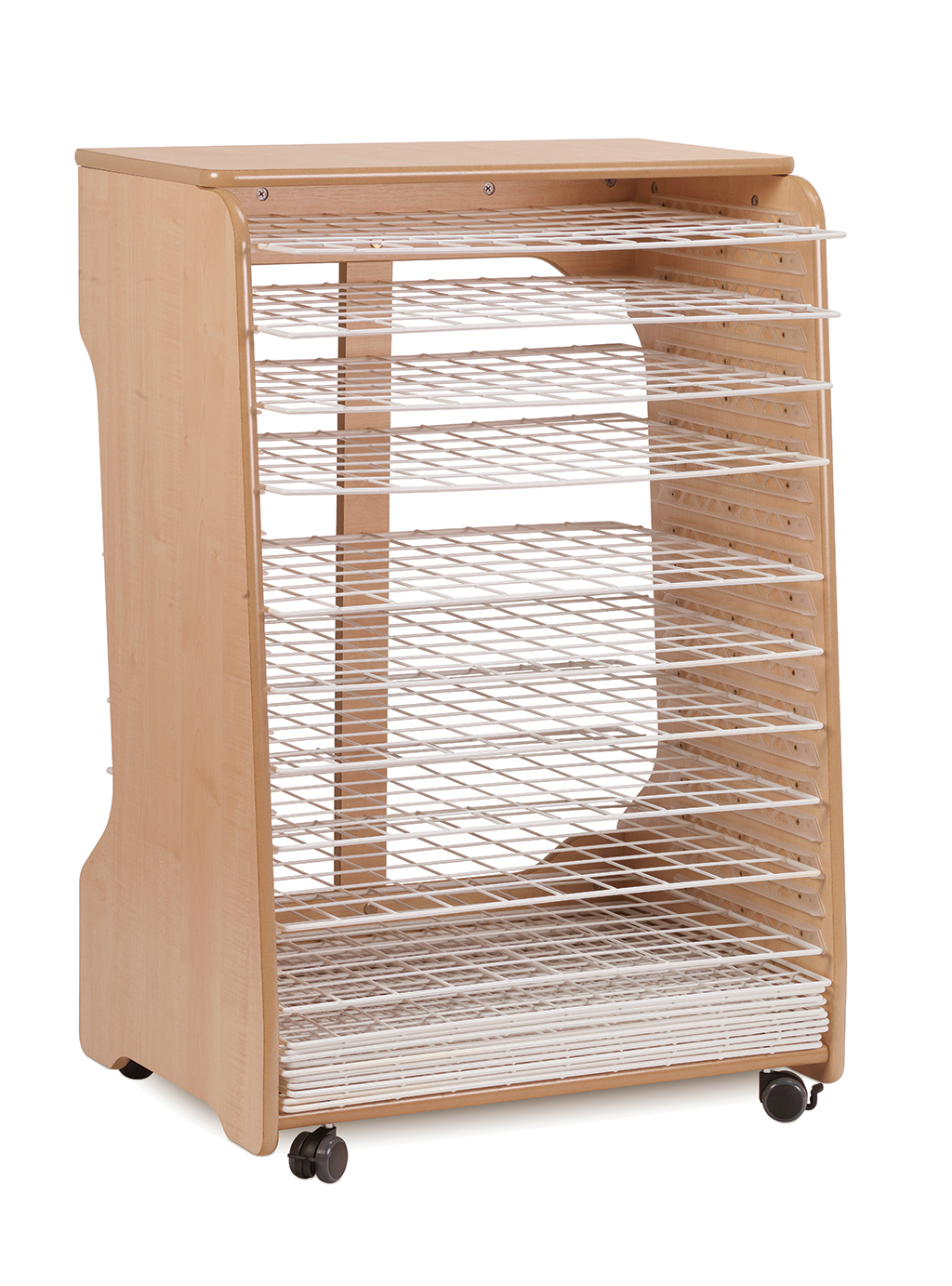 Raspiere, Schuhregal, Holz, Rack, rollen, Holzrack, Schuhregal, Schubladengestell, Rollbares Regal, Gitterregal