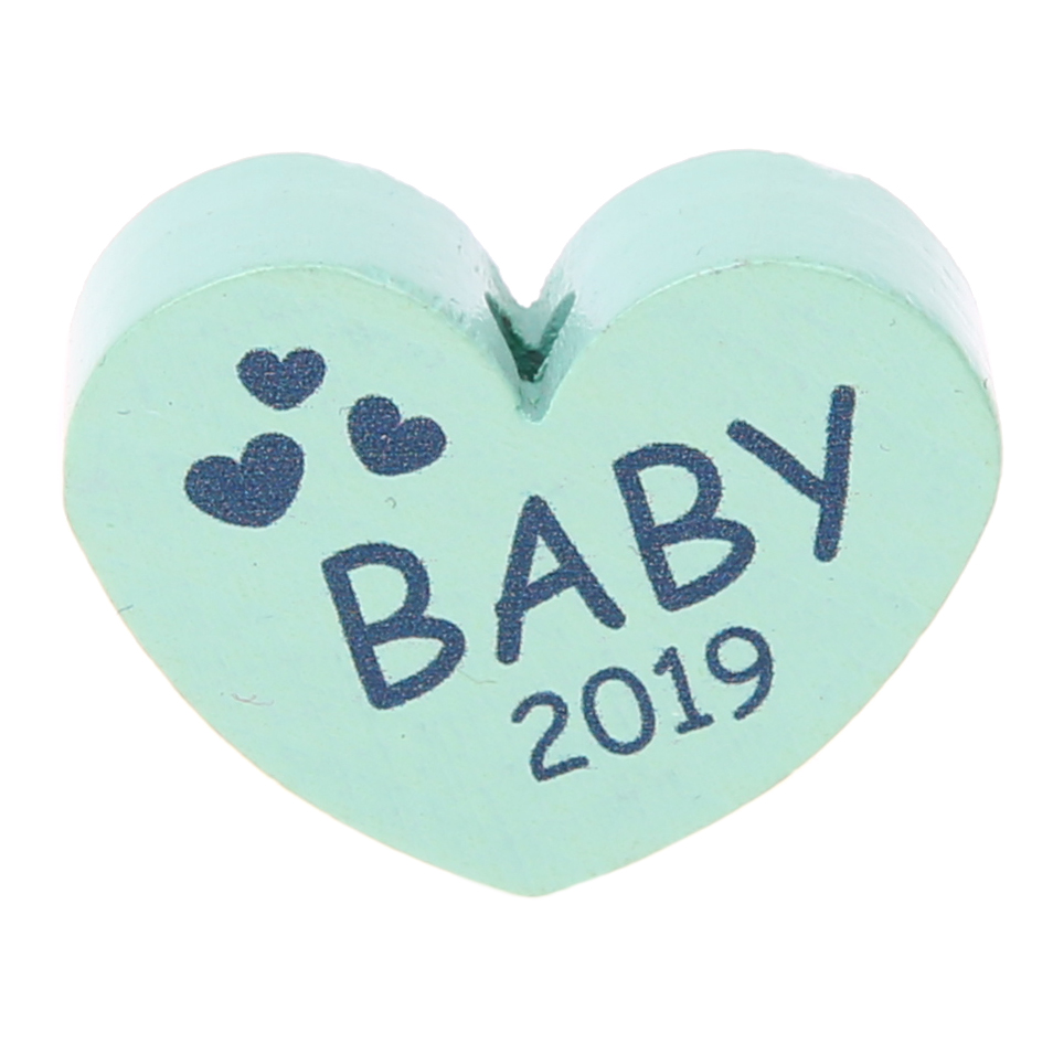 Motivperle Herz Baby 2019