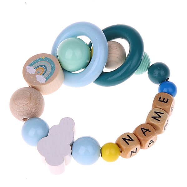 Rainbow grasping toy craft set blue