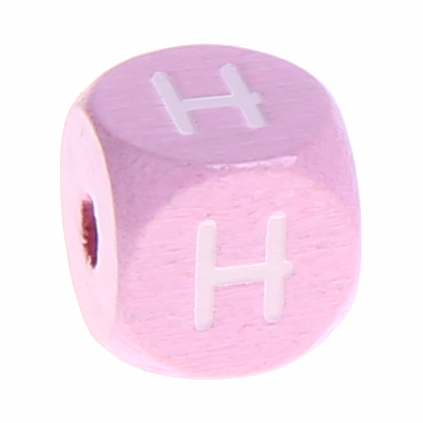 Holzbuchstaben Rosa 10 mm x 10 mm H 229 auf Lager