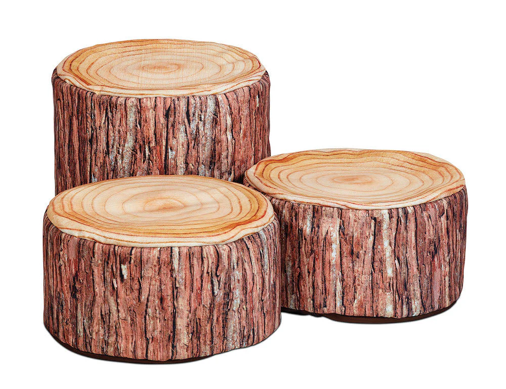 Holzscheit-Set Kombi (3-teilig, 1 x groß, 2 x klein)