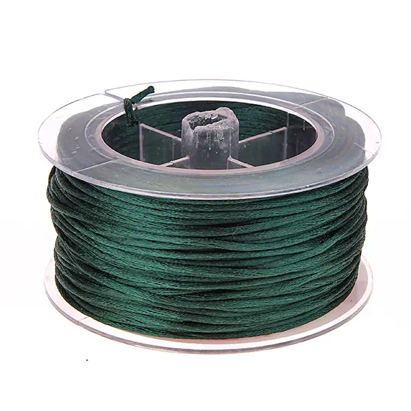 Satinband Ø 1,5 mm • 1 Meter dunkelgrün 0 auf Lager