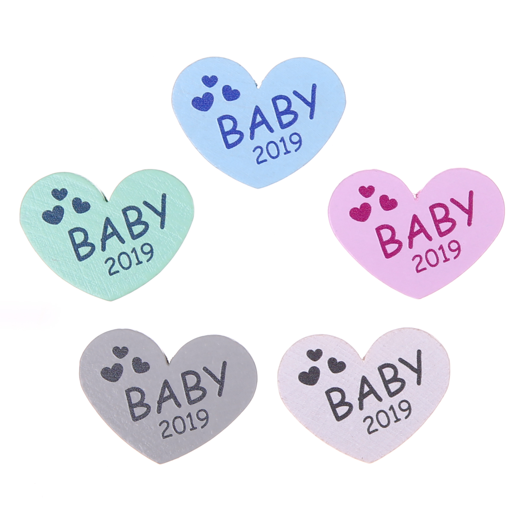 Motif bead heart baby 2019