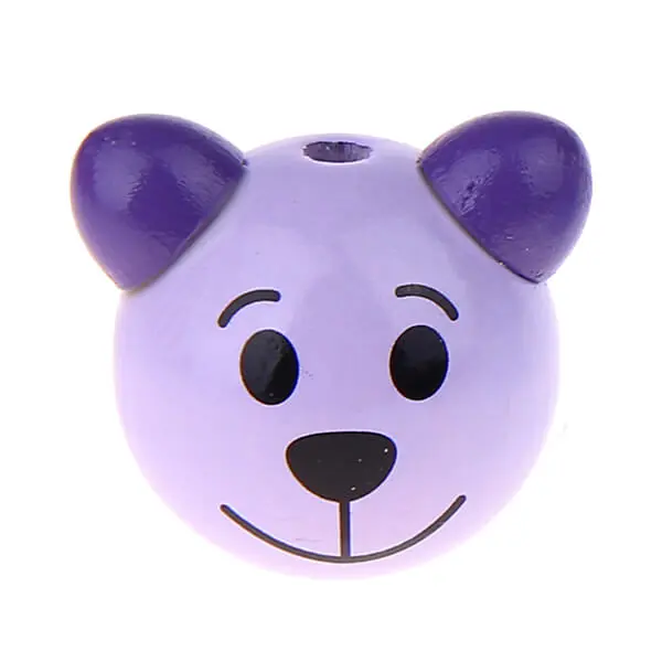3D bear III motif bead lilac 3027 in stock 