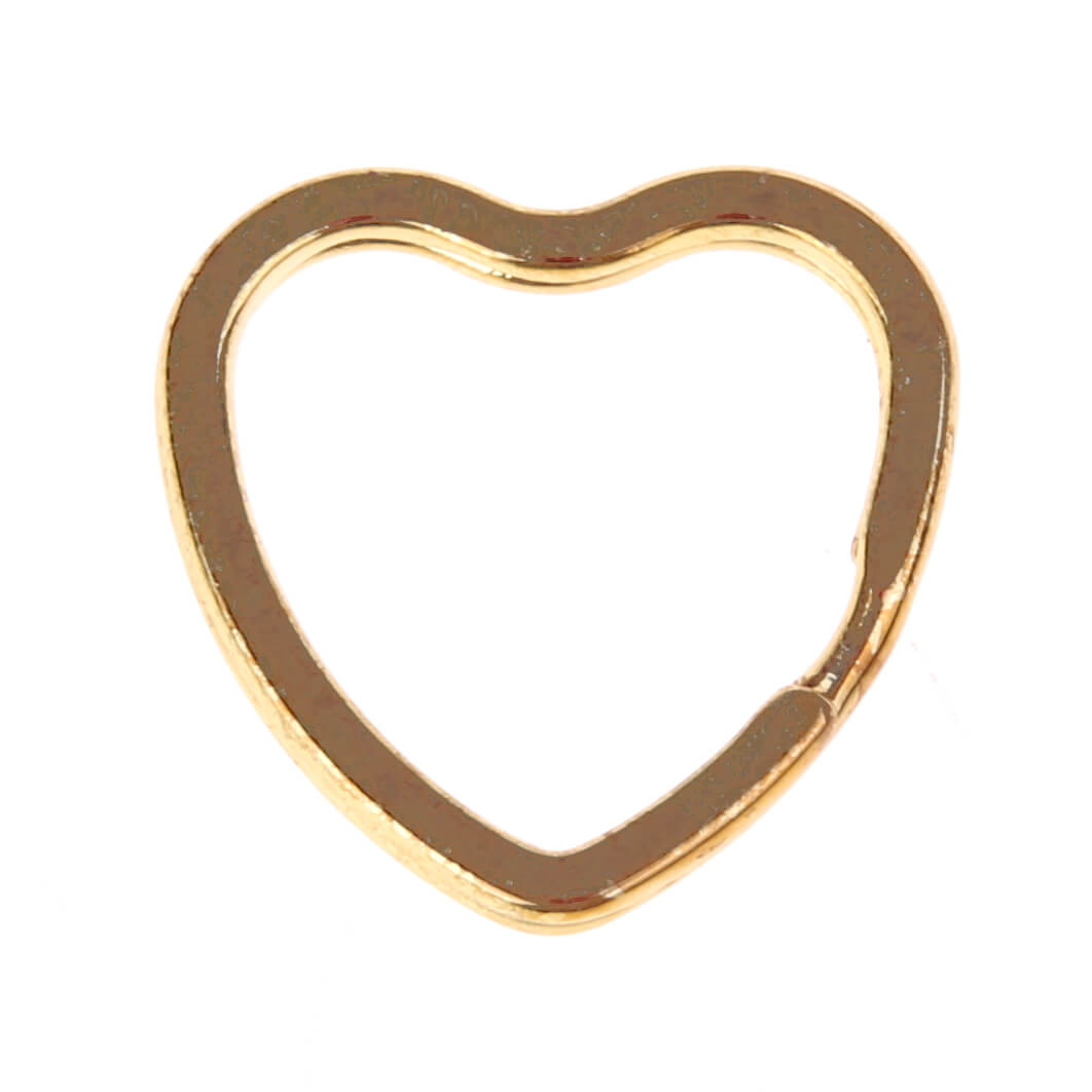 Key ring heart gold