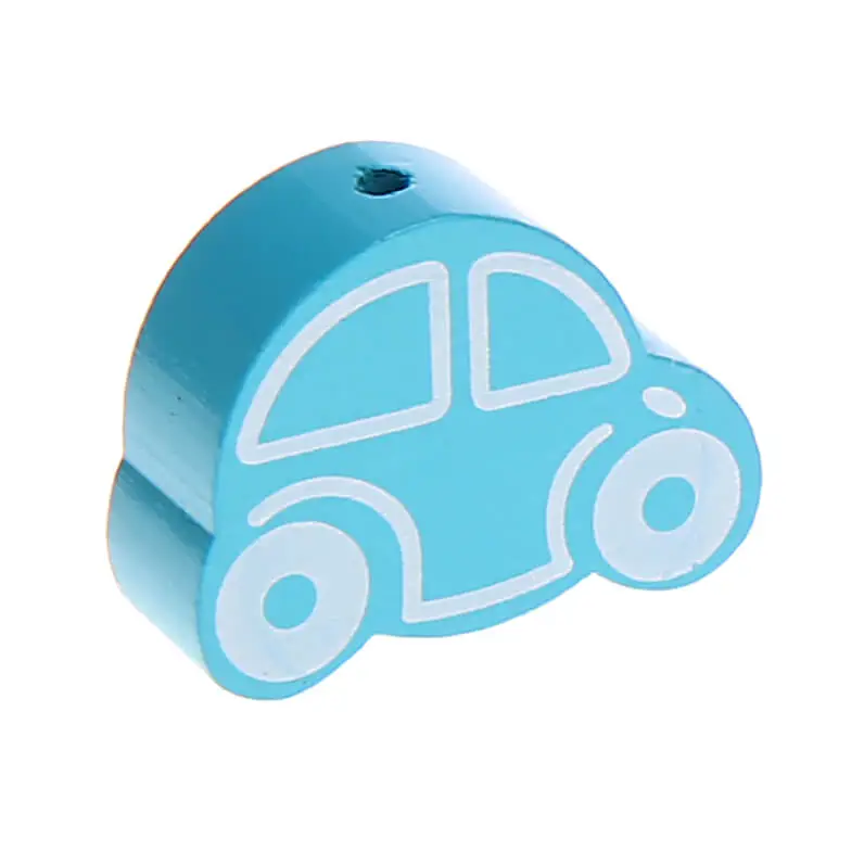 Car motif bead light turquoise 237 in stock 
